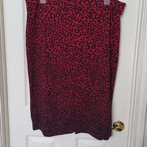 Ombre Cheers print skirt